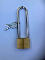HANGSLOT ABUS 85/50 MET HOGE BEUGEL 127 K, Ophalen of Verzenden, Nieuw, Koper of Messing, Slot