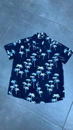 219: Donkerblauw zomerhemdje maat 140, Gebruikt, Urban Wave, Overhemd of Blouse, Ophalen of Verzenden