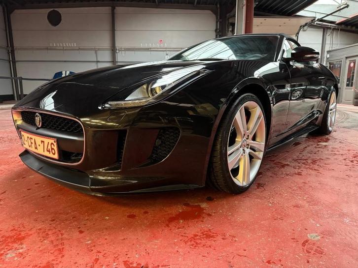 jaguar F-type 340 pk, Auto's, Jaguar, Particulier, F-type, Benzine, Cabriolet, 2 deurs, Automaat, Zwart, Zwart, Leder en Stof
