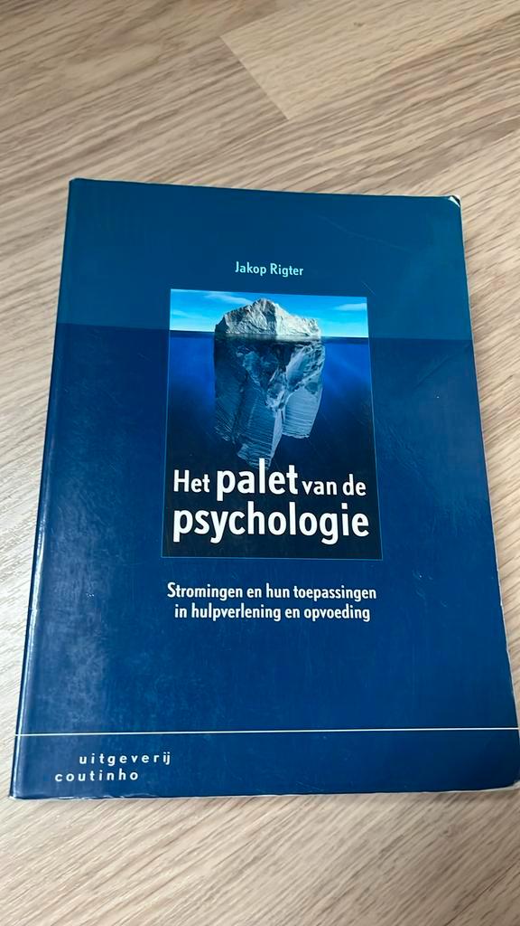 Jakop Rigter - Het palet van de psychologie, Boeken, Psychologie, Zo goed als nieuw, Cognitieve psychologie, Ophalen of Verzenden