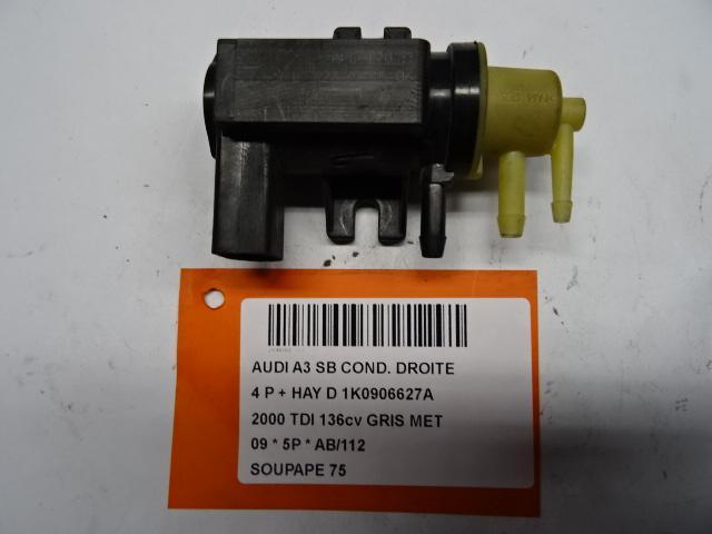 VACUUM VALVE Audi A3 Sportback (8PA) (1K0906627A), Autos : Pièces & Accessoires, Petit matériel, Audi, Utilisé