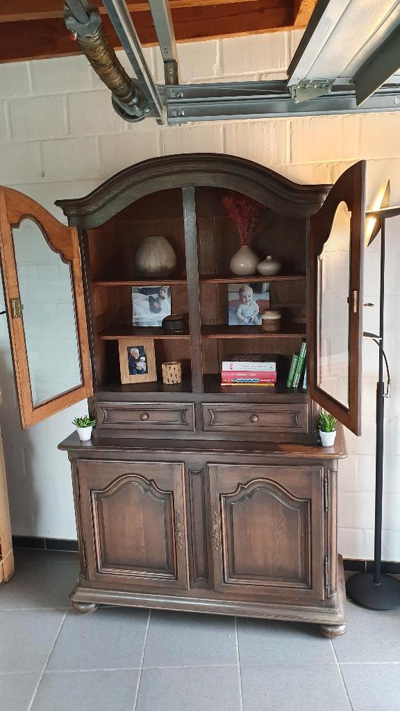 Kwaliteitsvolle vitrinekast, Maison & Meubles, Armoires | Vitrines, Utilisé, 200 cm ou plus, 100 à 150 cm, 50 à 75 cm, Avec tiroir(s)
