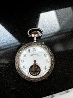 Vintage zilveren zakhorloge, Ophalen of Verzenden, Zilver, Zakhorloge