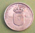 1960 1 franc Congo belge, Postzegels en Munten, Munten | België, Metaal, Losse munt, Verzenden