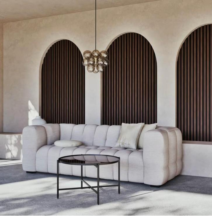 Beige zetel Maison du Monde zo goed al nieuw (1 jaar oud), Huis en Inrichting, Fauteuils, Zo goed als nieuw, Ophalen