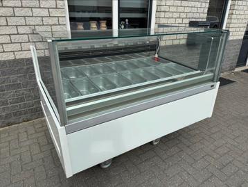 Ijsvitrine schepijsvitrine ijstoog ijsbakken ijsbewaarkast, Enlèvement, Utilisé, Refroidissement et Congélation