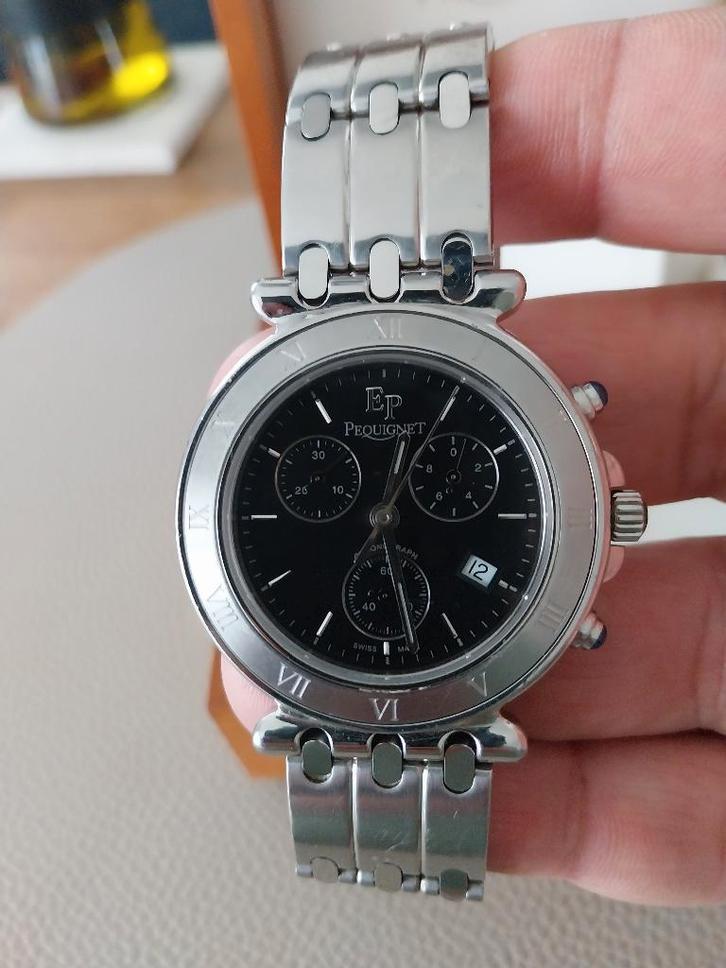 Montre PEQUINIET homme et bague neufs, Bijoux, Sacs & Beauté, Bagues, Neuf, Homme, 18 à 19, Argent, Argent, Enlèvement ou Envoi