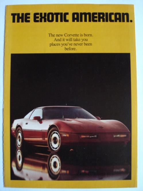 Chevrolet Corvette C4 1984 Brochure Catalogue Prospekt, Livres, Autos | Brochures & Magazines, Comme neuf, Chevrolet, Envoi