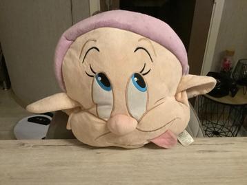 Coussin en peluche Disney Blanche-Neige Dopey (27 x 50 cm), Enlèvement ou Envoi, Comme neuf, Autres types