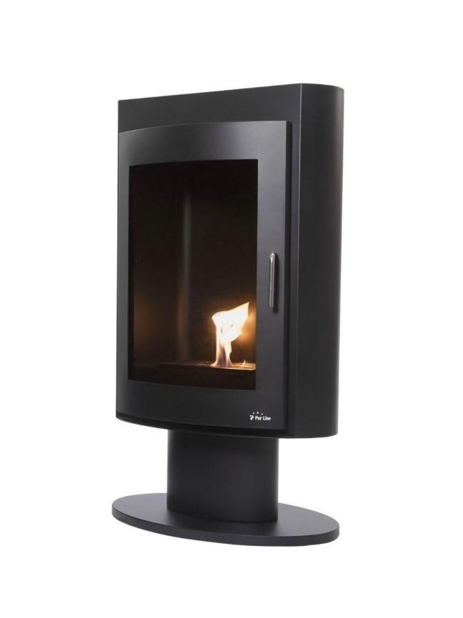 Pureline bio ethanol haard + bio-ethanol (+/- 40l), Maison & Meubles, Cheminées, Comme neuf, Autres types, Enlèvement