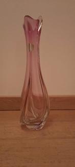 Val St Lambert roze  kristallen behuizing, Antiek en Kunst, Ophalen
