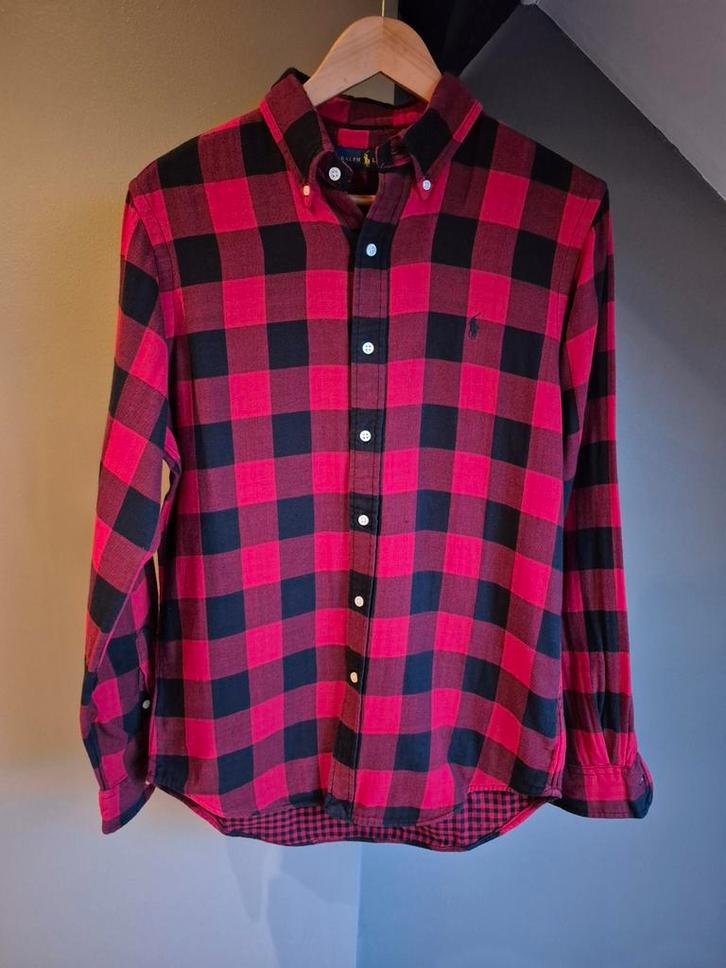 Ralph Lauren herenshirt maat S, Kleding | Heren, Overhemden, Rood, Ophalen of Verzenden