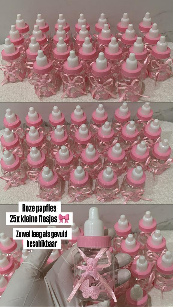Papfles doopsuiker meisje, Kinderen en Baby's, Kraamcadeaus en Geboorteborden, Nieuw, Kraamcadeau, Ophalen