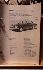 BMW 2500 2800  3.0 technische fiche, Boeken, Auto's | Boeken, Ophalen of Verzenden, Zo goed als nieuw, BMW