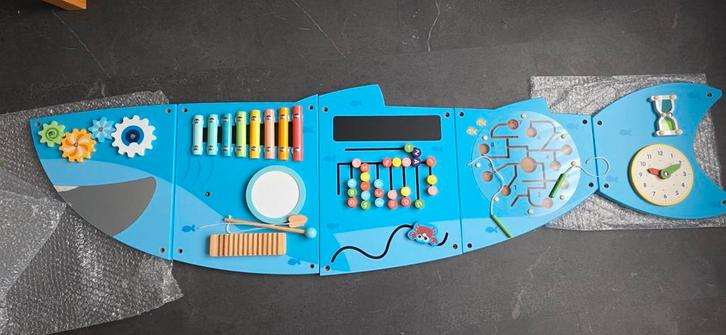 Houten Activiteitenbord Vis – Montessori Speelbord, Kinderen en Baby's, Speelgoed | Houten speelgoed, Ophalen of Verzenden