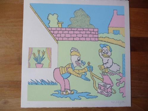 PJEROO ROOBJEE - MOOIE LITHO - ORIGINEEL GESIGNEERD, Antiek en Kunst, Kunst | Litho's en Zeefdrukken, Ophalen of Verzenden