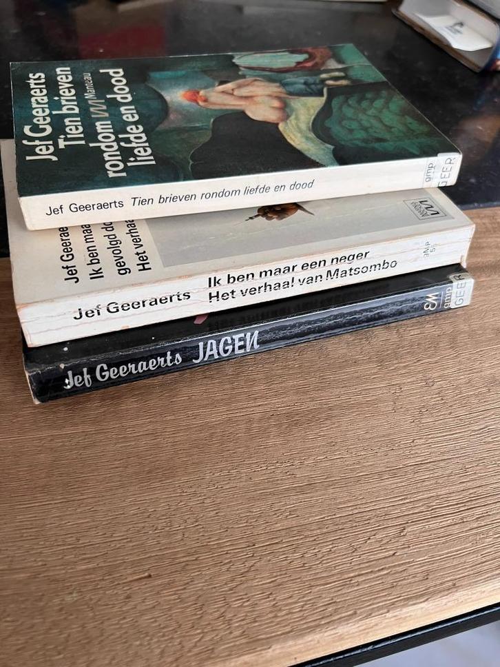 3 boeken Jef Geeraerts: Tien brieven rondom liefde en dood /, Boeken, Literatuur, Ophalen of Verzenden