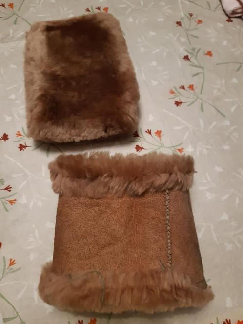 2 poignets - vraie fourrure, Kleding | Dames, Jassen | Winter, Bruin, Ophalen of Verzenden