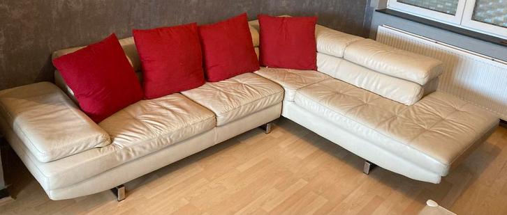Canape d’angle BEIGE A VENDRE, Maison & Meubles, Canapés | Salons, Utilisé, Banc d'angle, Quatre personnes ou plus, 250 à 300 cm