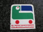 Vintage Sticker Christiansen Speelgoedwinkel 5 x 5,5 cm, Ophalen of Verzenden, Nieuw, Overige typen