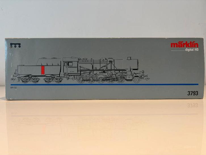 Marklin 3793, Stoomlokomotief, BR 52, DRG, TP II, Hobby en Vrije tijd, Modeltreinen | H0, Zo goed als nieuw, Locomotief, Wisselstroom
