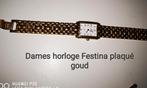 RÉTRO DAMES HORLOGE FESTINA, Handtassen en Accessoires, Horloges | Dames, Overige merken, Goud, Gebruikt, Ophalen of Verzenden