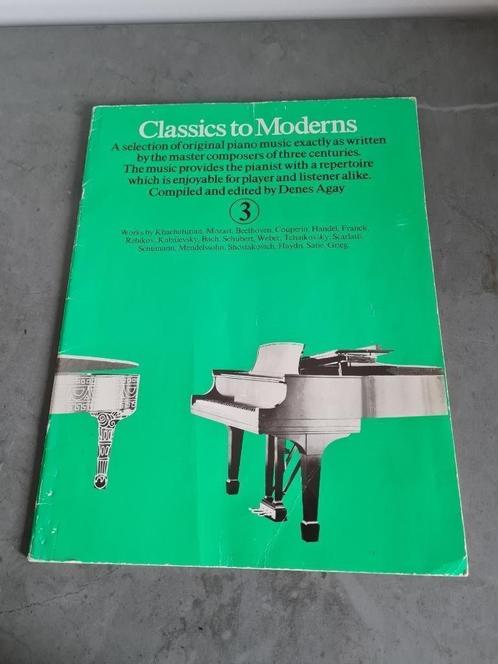 classics to modern deel 3, Musique & Instruments, Partitions, Enlèvement ou Envoi