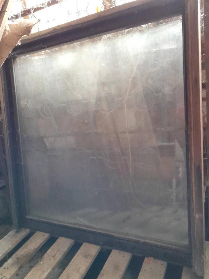 Dubbel glas vensters meranti kader, Doe-het-zelf en Bouw, Glas en Ramen, Ophalen