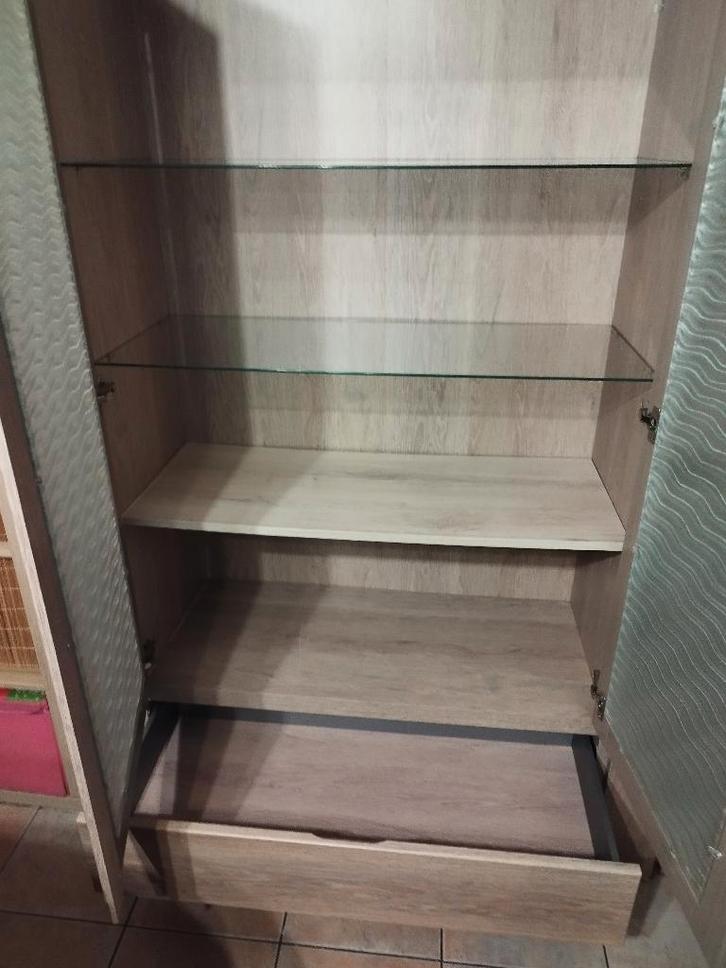 Meuble vitrine, Huis en Inrichting, Kasten | Vitrinekasten, Gebruikt, 150 tot 200 cm, 100 tot 150 cm, 25 tot 50 cm, Met deur(en)
