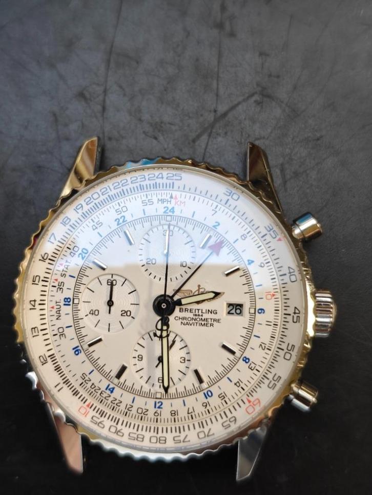 Breitling Navitimer (defect), Handtassen en Accessoires, Horloges | Heren, Zo goed als nieuw, Polshorloge, Breitling, Staal, Ophalen of Verzenden
