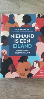 Niemand is een eiland : een inleiding in de sociologie, Boeken, Studieboeken en Cursussen, Ophalen of Verzenden, Zo goed als nieuw