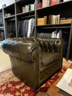 Groene Chesterfield zetel, Comme neuf, Enlèvement ou Envoi