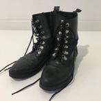 Leather-Leer Boots Manfield, Kleding | Dames, Schoenen, Zwart, Ophalen of Verzenden, Manfield, Gedragen