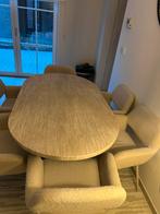 Gloednieuwe 6 stuks licht creme zetels, Huis en Inrichting, Ophalen, Nieuw, Stof