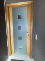 Glazen deur met chambranten., Ophalen, Gebruikt, Glas