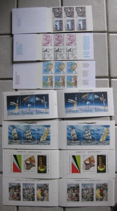 Carnet Europa Suède de 1988 à 1994, Postzegels en Munten, Postzegels | Europa | Scandinavië, Postfris, Zweden, Ophalen of Verzenden