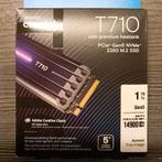 Disque dur SSD NVMe PCIe Gen5 1To Crucial T710 heatsink neuf, Informatique & Logiciels, Enlèvement ou Envoi, SSD