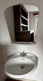 Porseleinen lavabo, Ophalen, Gebruikt, Chroom, Kraan