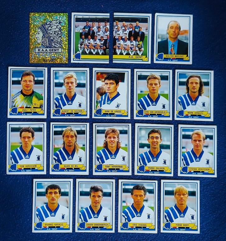 18 versch. Panini stickers voetbal ' FB 1994 - AA Gent', Hobby en Vrije tijd, Stickers en Plaatjes, Nieuw, Meerdere stickers, Ophalen of Verzenden