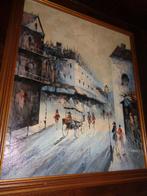 *Prachtige gesigneerde antieke schilderij met mooie kader, Antiek en Kunst, Ophalen of Verzenden