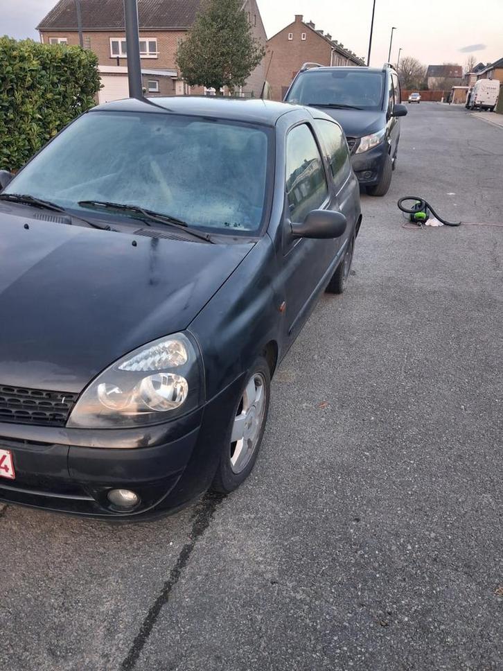 Renault Clio 2, Auto's, Renault, Particulier, Clio, Benzine, Handgeschakeld, Zwart, Ophalen