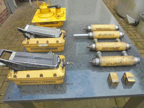 Werkplaatspers, hydrauliek cilinder, pomp, pers. Enerpac., Auto diversen, Autogereedschap, Gebruikt, Ophalen