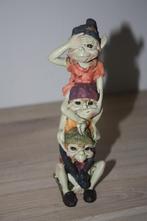 Pixies , kunstharsbeeldje ,horen zien en zwijgen toren,15 cm, Verzamelen, Ophalen of Verzenden, Zo goed als nieuw, Fantasy