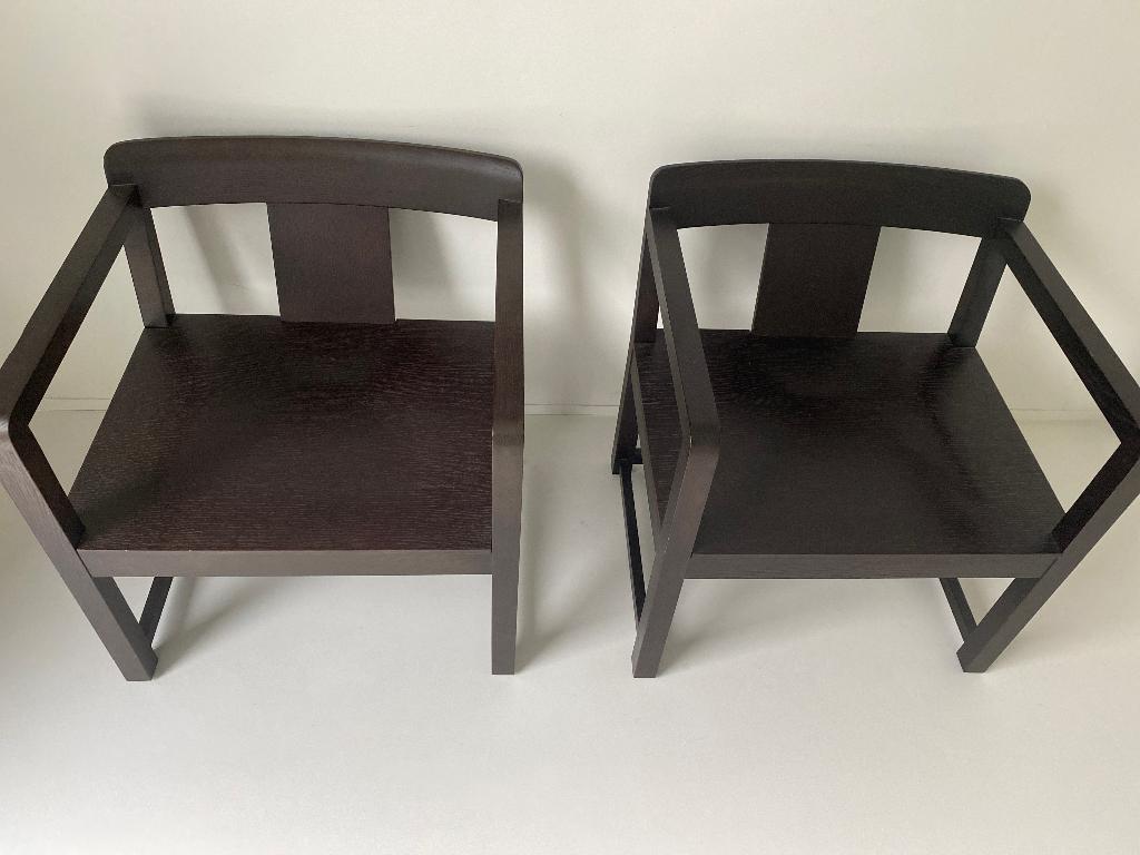 Prachtige stoeltjes donkerbruin Casamilano, Huis en Inrichting, Zetels | Zetels, Gebruikt, Eenpersoons, Hout, Ophalen