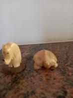 Dierenbeeldjes olifant en schildpad, Verzamelen, Beelden en Beeldjes, Ophalen of Verzenden