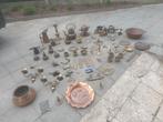 Grande quantité d'objets en bronze, cuivre jaune et rouge, Antiquités & Art, Curiosités & Brocante, Enlèvement ou Envoi