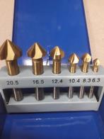 6 delige verzinkboren set HBM, Doe-het-zelf en Bouw, Ophalen of Verzenden, Nieuw