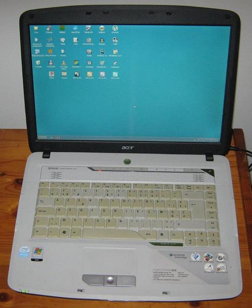 Acer Aspire 5310 - Dualboot Windows XP Pro SP3 - Debian 12, Computers en Software, Windows Laptops, Refurbished, 8 GB, Azerty