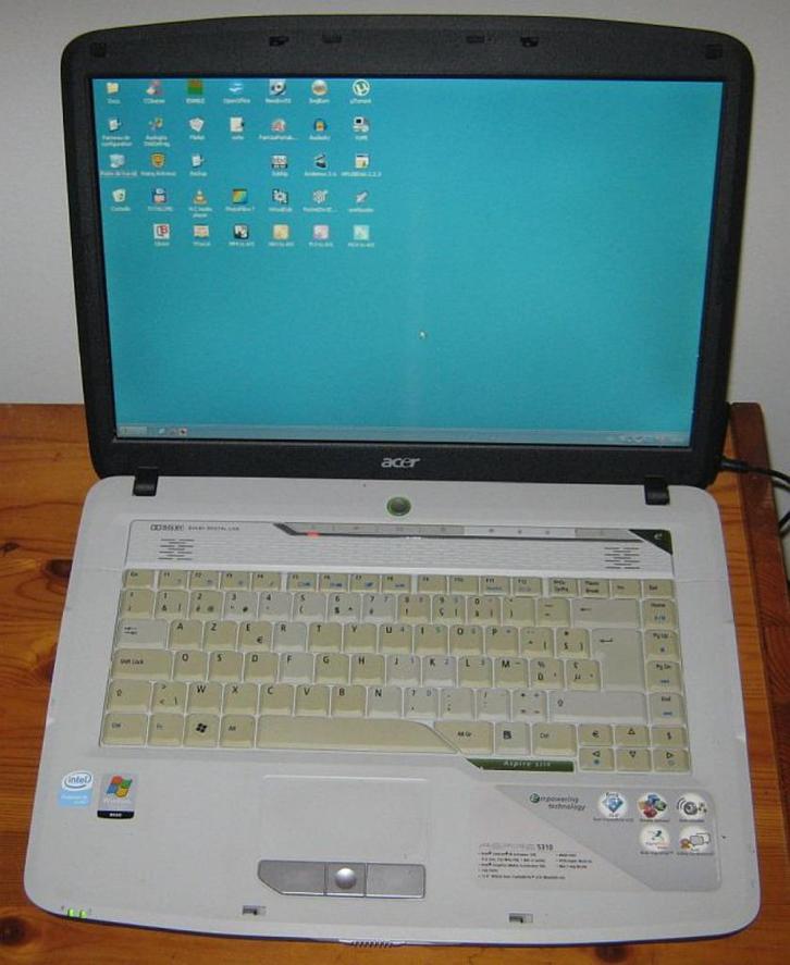 Acer Aspire 5310 - Dualboot Windows XP Pro SP3 - Debian 12, Computers en Software, Windows Laptops, Refurbished, 8 GB, Azerty
