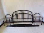 Montants de lit 2 personnes, Ophalen, Zwart, Tweepersoons, 140 cm